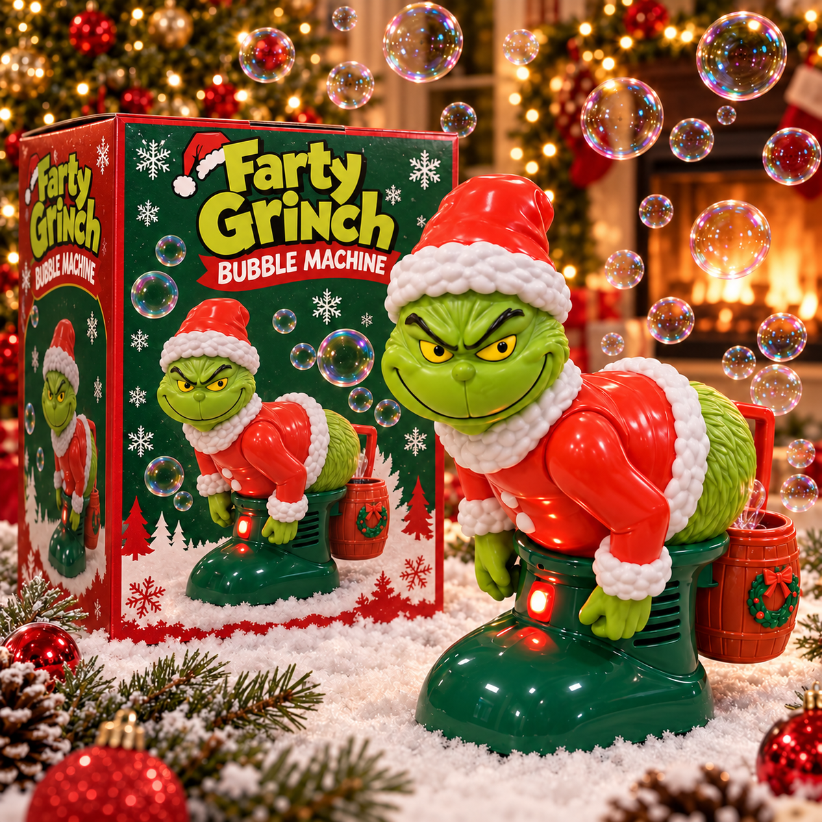 🎅 Farty Santa & Grinch™ – The Bubble Farting Christmas Toy 😂